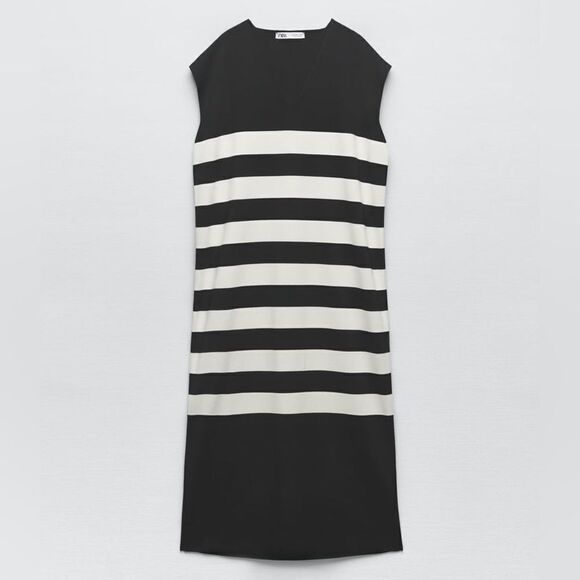 Zara Striped Knit Dress New - Picture 6 of 6
